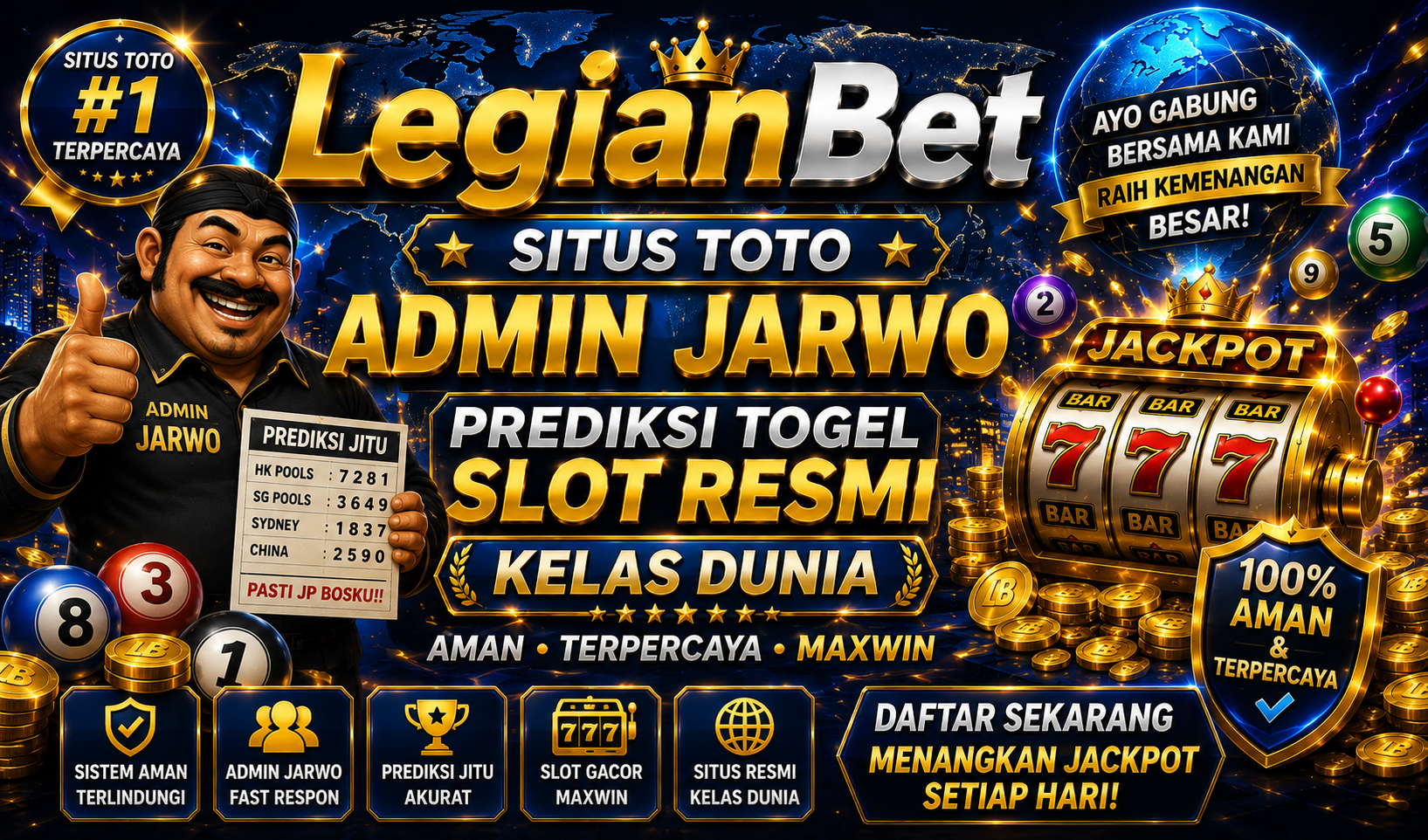 LegianBet : Situs Toto Hk Admin Jarwo Prediksi Togel Slot Resmi Kelas Dunia